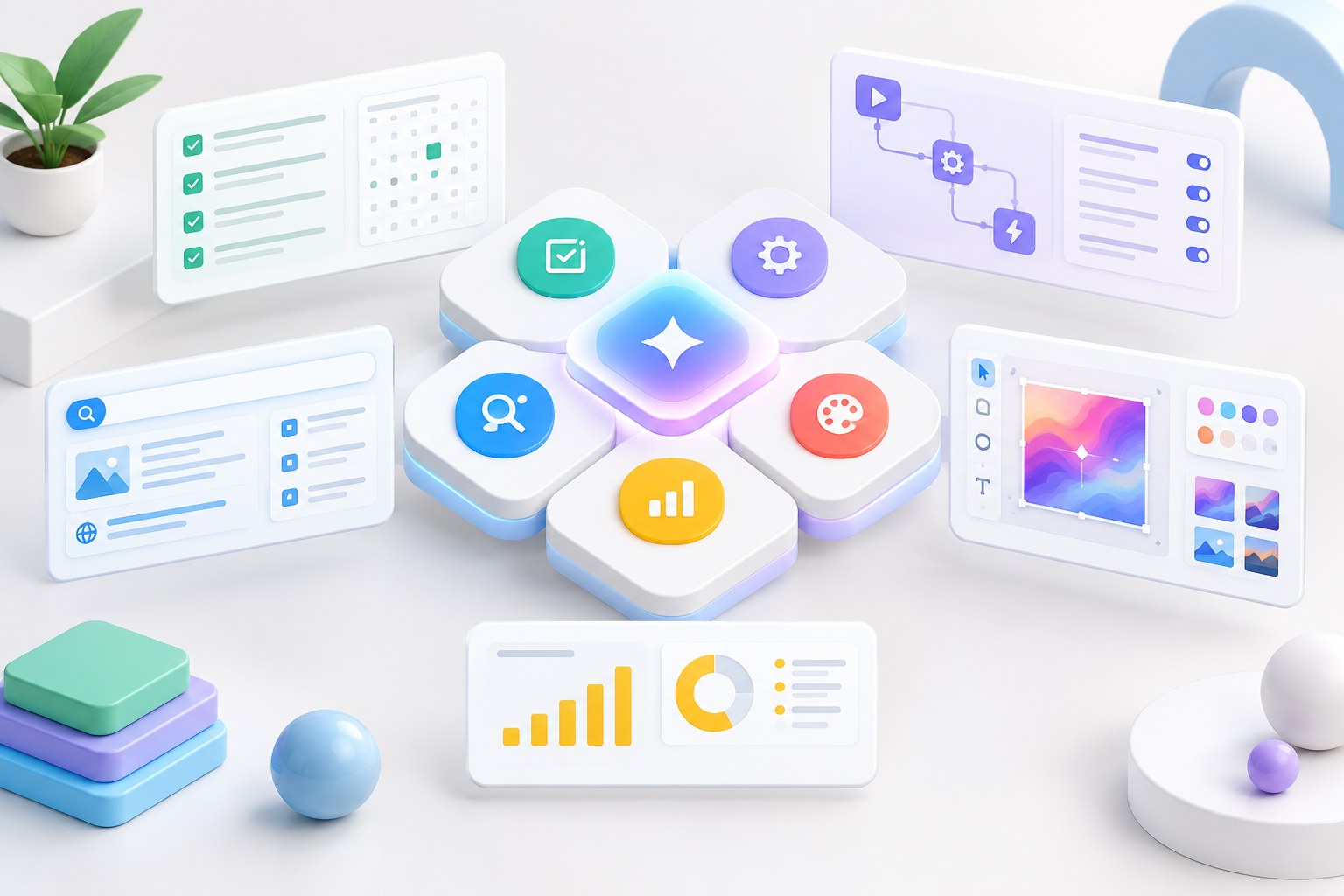 AI tools for productivity, automation, research, design and business workflows